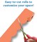 Carson Dellosa 65Ft of Orange Bulletin Board Borders, 1 Roll of Scalloped Trim for Rolling Whiteboard, Cork and Posterboard, Party, Halloween, Office Decorations, and Classroom Decor